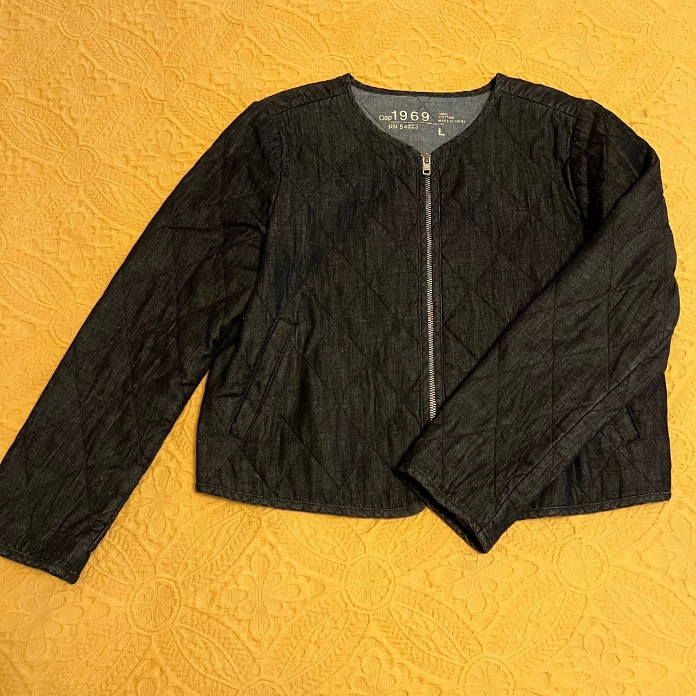 Quilted Denim Jacket